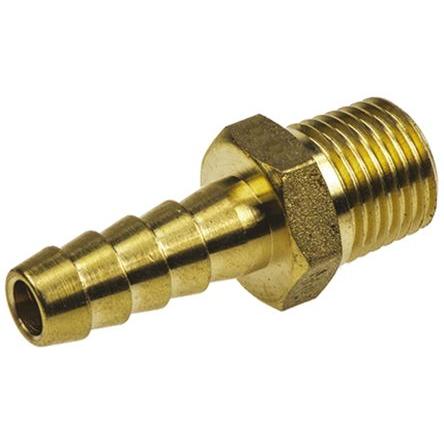 Přípojka hadicová Přípojka Se závitem, Mosaz, vnitřní průměr hadice: 7.94 mm (vnitřní prům.), pracovní tlak: 25 bar RS