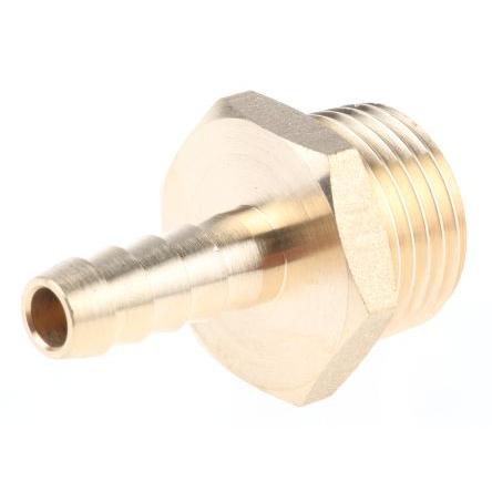 Přípojka hadicová Přípojka, Mosaz, vnitřní průměr hadice: 7.94 mm (vnitřní prům.), pracovní tlak: 25 bar RS PRO