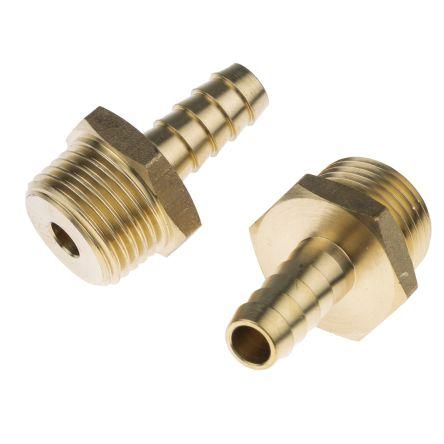 Přípojka hadicová Přípojka, Mosaz, vnitřní průměr hadice: 9.53 mm (vnitřní prům.), pracovní tlak: 25 bar RS PRO