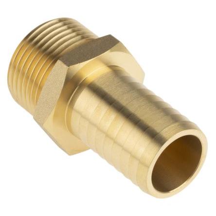 Přípojka hadicová Přípojka, Mosaz, vnitřní průměr hadice: 25.4 mm (vnitřní prům.), pracovní tlak: 25 bar RS PRO