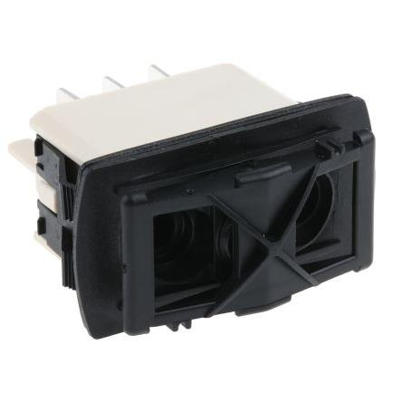 APEM Kolébkový spínač IP68 (Zap)-vyp-(zap) DPDT Panel Zap-vyp-zap 5A