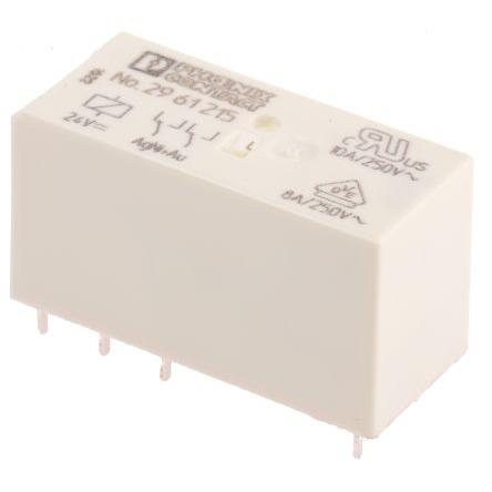 Phoenix Contact Výkonové relé DPDT Montáž na plošný spoj 10A 24V dc REL-MR-24DC/21-21AU