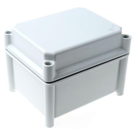 RS PRO Pouzdro, řada: RS PRO IP67 Nestíněný barva Šedá IK10 barva Šedá Polyester 150 mm 130 mm 185 mm