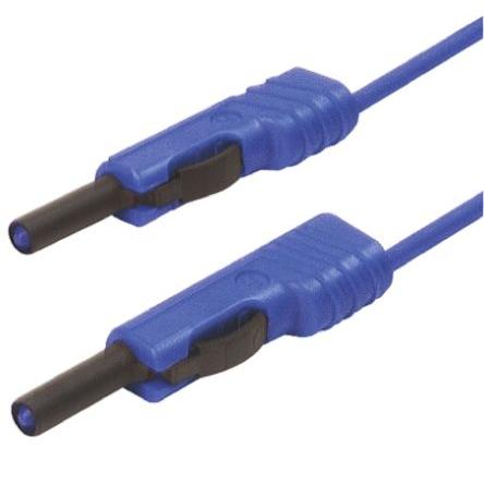 Hirschmann Test & Measurement Zkušební kabel s konektorem, Modrá 16A, délka kabelů: 1 m, 30 V ac, 60V dc