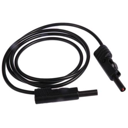 Hirschmann Test & Measurement Zkušební kabel s konektorem, Černá 16A, délka kabelů: 1 m, 30 V ac, 60V dc, úroveň