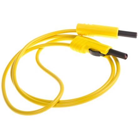 Hirschmann Test & Measurement Zkušební kabel s konektorem, Žlutá 16A, délka kabelů: 1 m, 30 V ac, 60V dc,