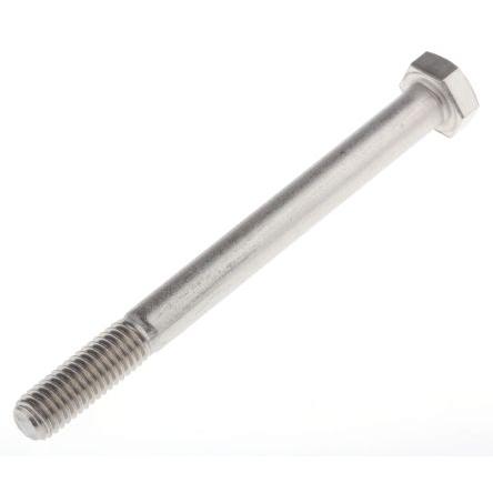 RS PRO Šroub s vnitřním šestihranem, Obyčejný, Nerezová ocel, M8, délka: 90 mm