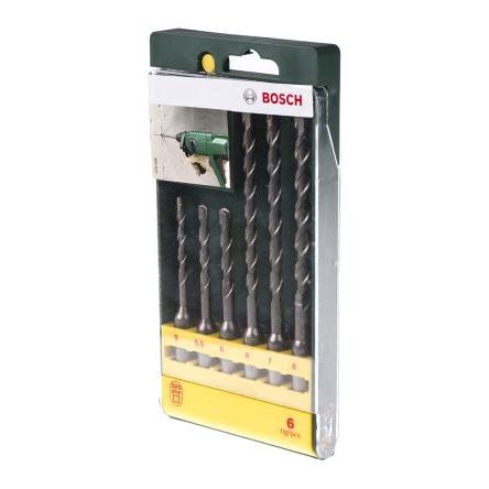 Sada bitů vrtáků, Karbid, počet kusů: 6 SDS Bosch Zdění, max. velikost: 8 mm, min. velikost: 5 mm