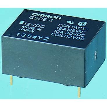 Omron Výkonové relé SPST Montáž na plošný spoj 15A 12V dc G5CA