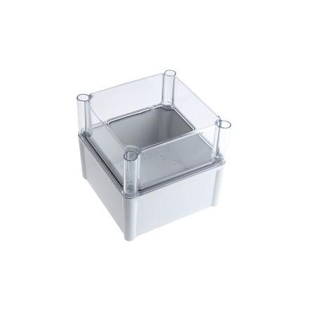 Fibox Pouzdro, řada: SOLID PC IP67, IP66 Nestíněný barva Šedá IK09, IK08 barva Průhledné Polykarbonát 188 mm 180 mm 188