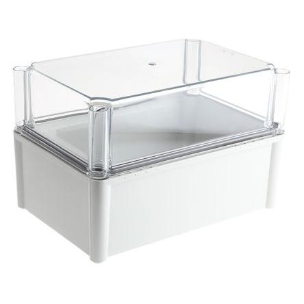 Fibox Pouzdro, řada: SOLID PC IP66, IP67 Nestíněný barva Šedá IK09, IK08 barva Průhledné Polykarbonát 278 mm 180 mm 188