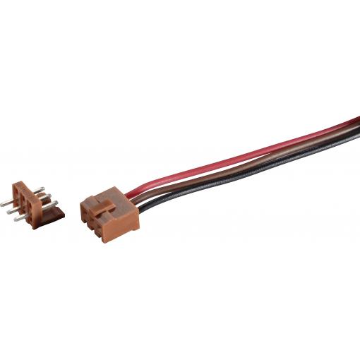 TRU COMPONENTS zásuvkový konektor s vodiči Počet pólů: 3 1 ks