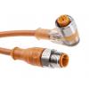 Kabel ovladače snímače, A: Vnitřní, A: Pravoúhlý 4, B: Přímý, B: Vnější 4, IP69K, řada: PRST Lumberg Automation 5 m