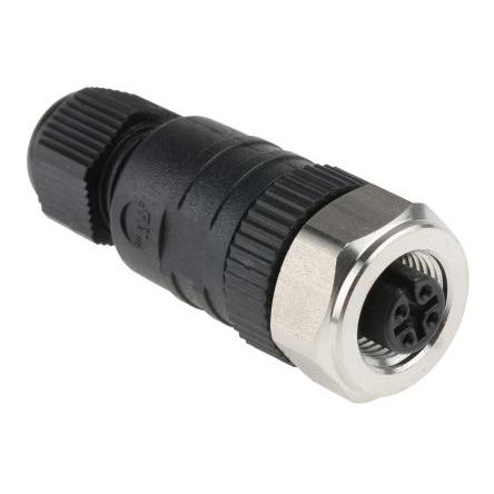 Kulatý konektor, počet kontaktů: 4, Kabel, velikost: M12 Lumberg Automation, pohlaví kontaktu: Vnitřní, orientace těla: