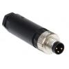 Kulatý konektor, počet kontaktů: 3, Kabel, velikost: M8 Lumberg Automation, pohlaví kontaktu: Vnější, orientace těla: