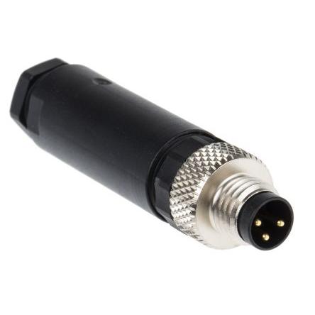 Kulatý konektor, počet kontaktů: 3, Kabel, velikost: M8 Lumberg Automation, pohlaví kontaktu: Vnější, orientace těla: