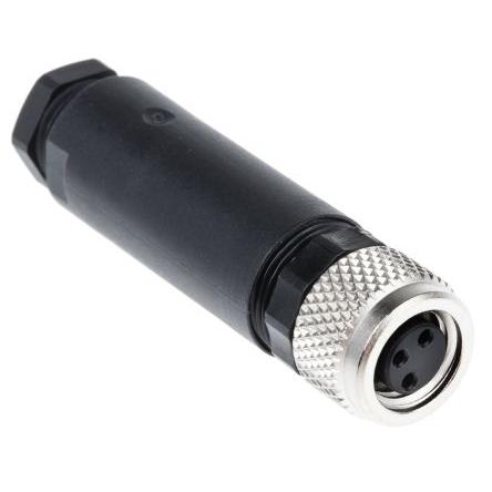 Kulatý konektor, počet kontaktů: 3, Kabel, velikost: M8 Lumberg Automation, pohlaví kontaktu: Vnitřní, orientace těla:
