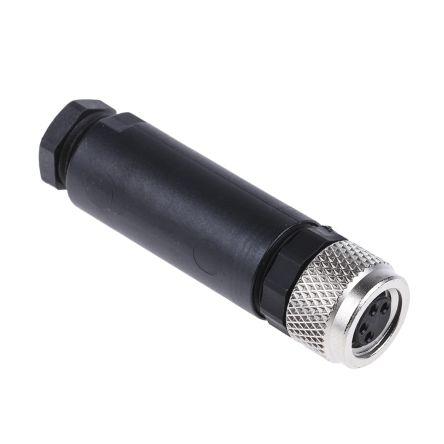 Kulatý konektor, počet kontaktů: 4, Kabel, velikost: M8 Lumberg Automation, pohlaví kontaktu: Vnitřní, orientace těla: