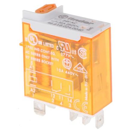Finder Výkonové relé SPDT 16A 24V ac 46