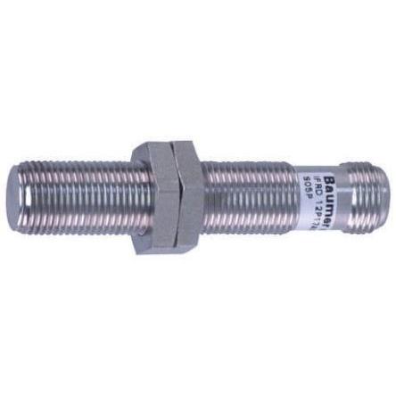 Baumer Indukční bezdotykový snímač IFRD 12P17A3/S14L Válec se závitem 12 mm 200mA IP67, IP68 PnP 100 Hz 4 mm 30 V dc