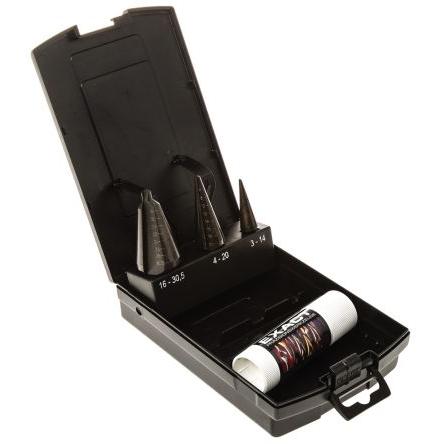 Sada bitů vrtáků, HSS, počet kusů: 3 Stupňový vrták EXACT Kov, max. velikost: 30.5 mm, min. velikost: 3 mm
