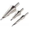 Sada bitů vrtáků, Rychlořezná ocel, počet kusů: 3 Stupňový vrták EXACT Kov, max. velikost: 30 mm, min. velikost: 4 mm