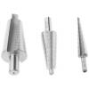 Sada bitů vrtáků, HSS, počet kusů: 3 Stupňový vrták EXACT Kov, max. velikost: 30 mm, min. velikost: 4 mm