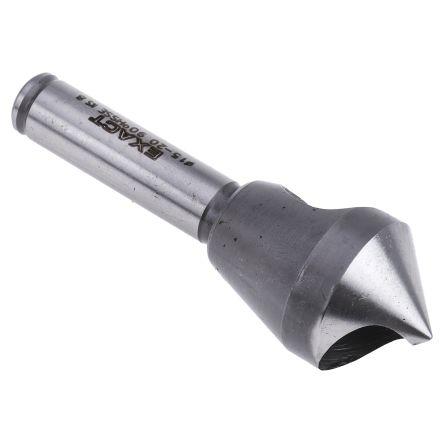 Vrták, Rychlořezná ocel E, celková délka: 84 mm 90 ° průměr hlavice 20 mm, počet drážek: 3 EXACT 1