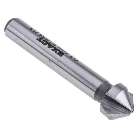 Vrták, Rychlořezná ocel, celková délka: 56 mm 90 ° průměr hlavice 12.4 mm, počet drážek: 3 EXACT 1