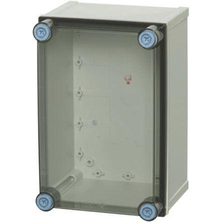Fibox Nástěnná krabice, řada: CAB PCQ IP66, IP67 Polykarbonát Šedá 300 mm Průhledné dveře 172 mm 400 mm