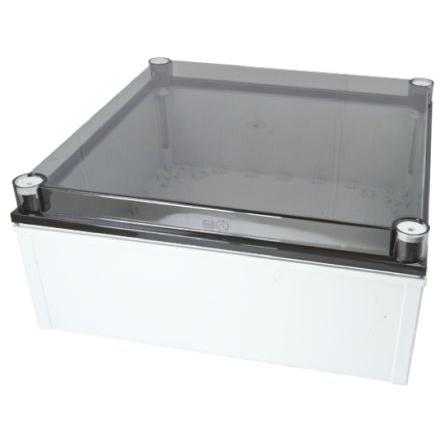 Fibox Nástěnná krabice, řada: CAB PCQ IP66, IP67 Polykarbonát Šedá 400 mm Průhledné dveře 172 mm 400 mm