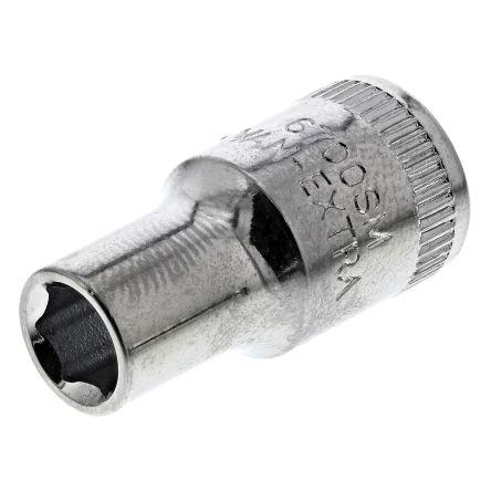 Zásuvka 1/4 in pohon 5.5 mm 6 bodů Čtvercový, celková délka: 24.7mm Bahco