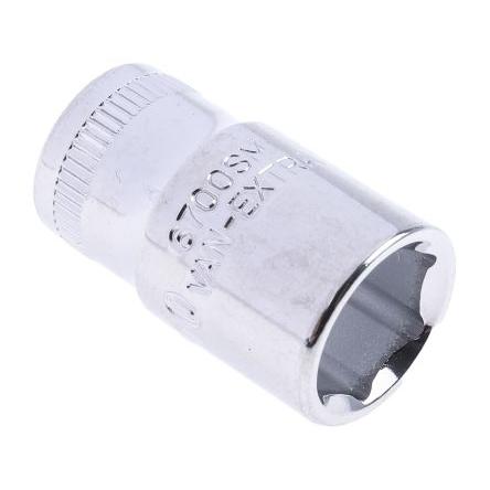 Zásuvka 1/4 in pohon 10 mm 6 bodů Čtvercový, celková délka: 24.7mm Bahco