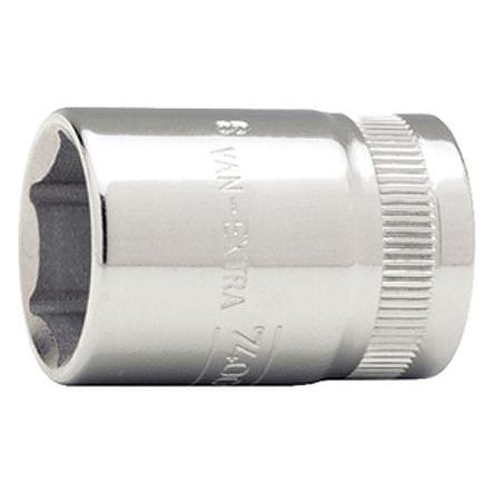 Zásuvka 3/8 in pohon 11 mm 6 bodů Čtvercový, celková délka: 25.5mm Bahco