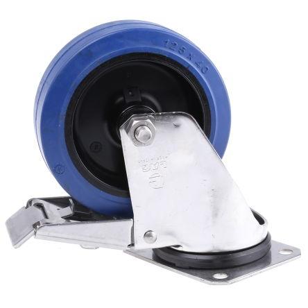 31128BFR LAG Brzděné otočné 180 kg 125 mm, Pryž
