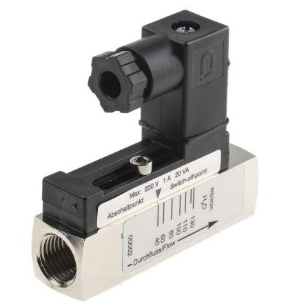 RS PRO Spínač průtoku 120 °C 0.04L/min 0.13L/min G 1/4"