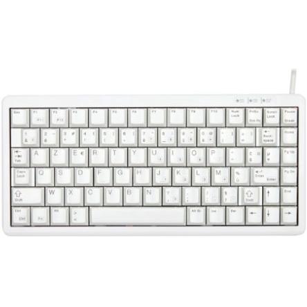 Klávesnice, Kabelový, Šedá, USB Kompaktní AZERTY normální klávesy 83 x 27 mm x 282mm Cherry