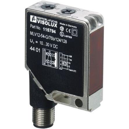 Pepperl + Fuchs Fotoelektrický snímač, řada: MLV12 LED Blok, výstup: Dvojčinný Retroreflexní IP67