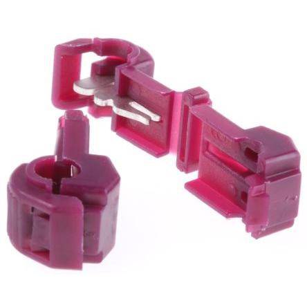Konektor spojky, řada: RS PRO Kohoutek T Izolované, max. AWG: 18 AWG, min. AWG: 22 AWG, pokovení: Cín barva Červená RS