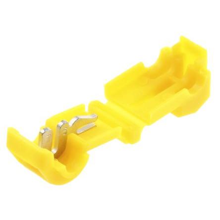 Konektor spojky, řada: RS PRO Kohoutek T Izolované, max. AWG: 12 AWG, min. AWG: 12 AWG barva Žlutá RS PRO