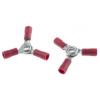 Očková koncovka, pokovení: Cín, 4 mm, Červená, 75 °C, min. AWG: 22 AWG, max. AWG: 16 AWG, Izolované, -40 °C, RS PRO