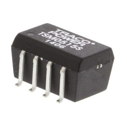 TRACOPOWER Měnič DC/DC TSM, výstup: 15V dc 1 kV dc, Vin 5.5V dc 67 mA, Vin 4.5V 1 W -40 °C 85 °C Povrch