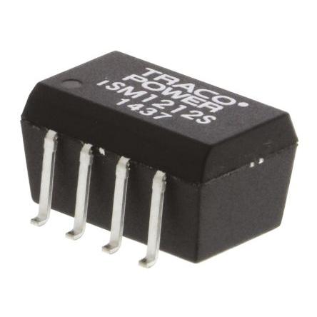 TRACOPOWER Měnič DC/DC TSM, výstup: 12V dc 1 kV dc, Vin 13.2V dc 84 mA, Vin 10.8V 1 W -40 °C 85 °C Povrch