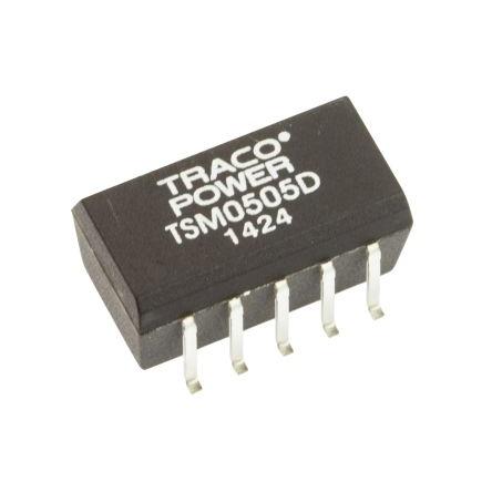 TRACOPOWER Měnič DC/DC TSM, výstup: 5V dc 1 kV dc, Vin 5.5V dc 100 mA, Vin 4.5V 1 W -40 °C 85 °C Povrch