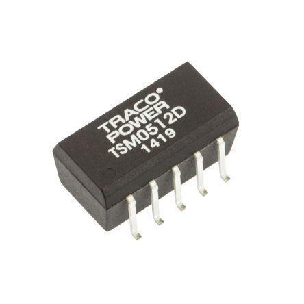 TRACOPOWER Měnič DC/DC TSM, výstup: 12V dc 1 kV dc, Vin 5.5V dc 42 mA, Vin 4.5V 1 W -40 °C 85 °C Povrch