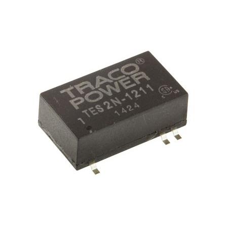 TRACOPOWER Měnič DC/DC TES 2N, výstup: 5V dc 1.5 kV dc, Vin 18V dc 400 mA, Vin 9V 2 W -40 °C 85 °C Povrch