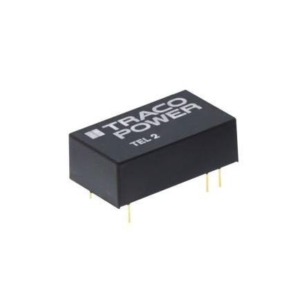 TRACOPOWER Měnič DC/DC TEL 2, výstup: 12V dc 1.5 kV dc, Vin 9V dc 165 mA, Vin 4.5V 2 W -40 °C 80 °C Montáž na plošný