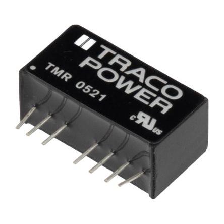 TRACOPOWER Měnič DC/DC TMR 2, výstup: 5V dc 1.6 kV dc, Vin 9V dc 200 mA, Vin 4.5V 1 W -40 °C 85 °C Průchozí otvor