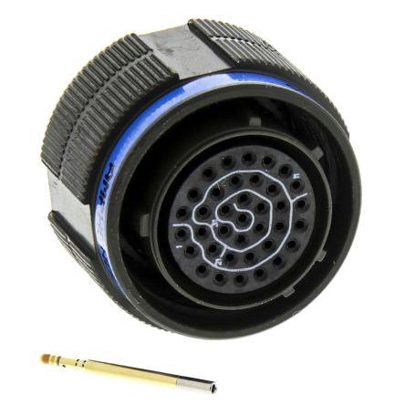 Amphenol Limited Kulatý konektor, specifikace Mil, řada: TV, materiál kontaktu: Slitina mědi, orientace těla: Rovný,