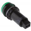Indikátor pro montáž do panelu, řada: 951 Zelená, typ žárovky: LED FASTON Sloan 12V 22 mm, IP65